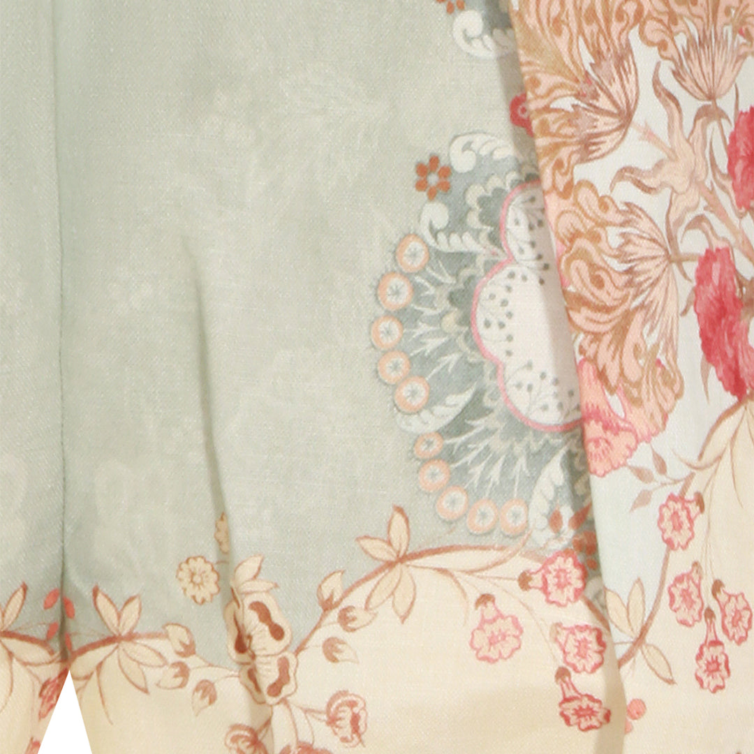 Zimmermann Shorts - WALLPAPER FLORAL MINT | 750c0c79a64099e38e1f4d71368d248c04e75611