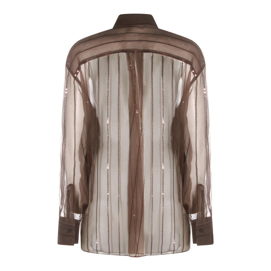 Brunello Cucinelli Shirts - DARK CHOCOLATE | 948c747d113cd615b26811c514105064cff5258e