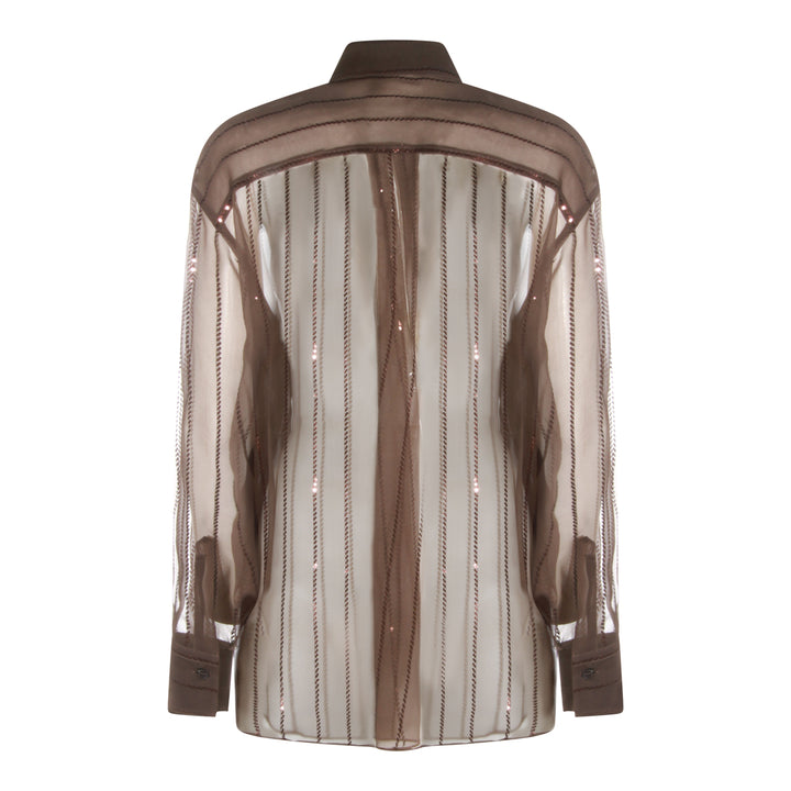 Brunello Cucinelli Shirts - DARK CHOCOLATE | 948c747d113cd615b26811c514105064cff5258e