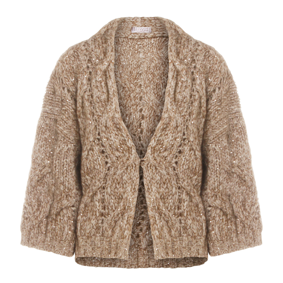 Brunello Cucinelli Sweaters - MADREPERLA/MARRONE+CAMEL | 0350bb6276ddac1e36ef9668a1590ad218b74462