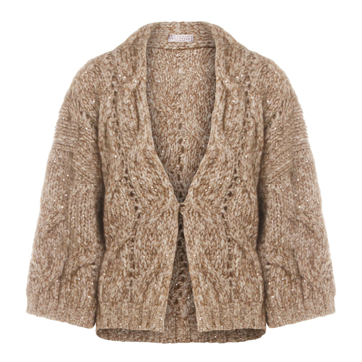 Brunello Cucinelli Sweaters - MADREPERLA/MARRONE+CAMEL | 0350bb6276ddac1e36ef9668a1590ad218b74462