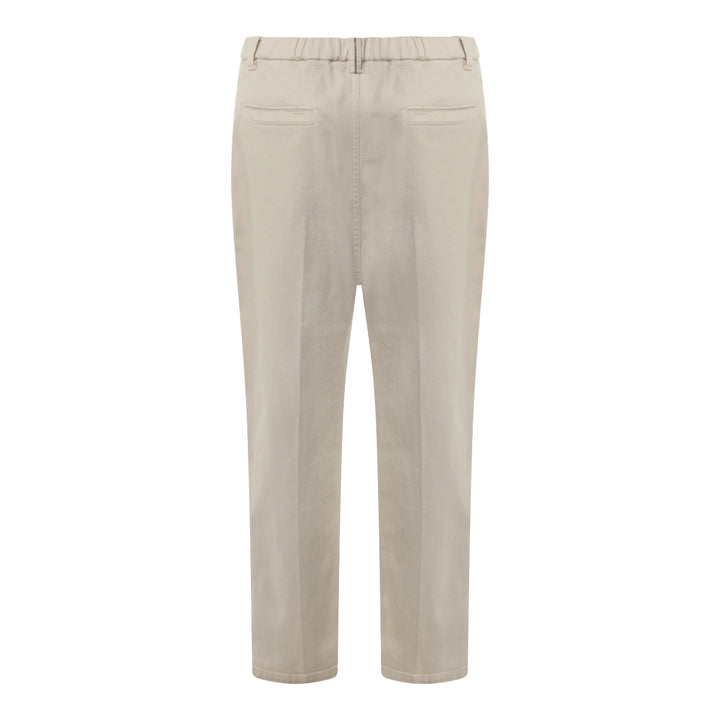 Brunello Cucinelli Trousers - WARM WHITE | 3765f1e969233b1c37e638f68fd7d8360bca819a