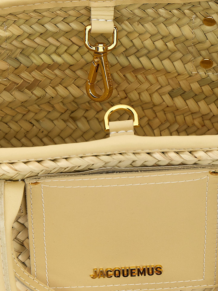 Jacquemus Le Petit Panier Soli Tote - Bianco | 7e99b9ec32bedf516a0957d9f40dff629176e65f