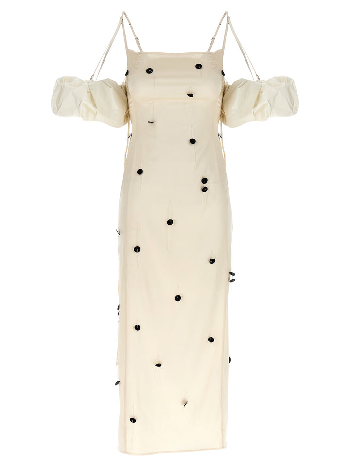 Jacquemus La Robe Chouchou Abiti - Bianco/Nero | 74c69e750dbc873f091882ad80dddab2faa03259