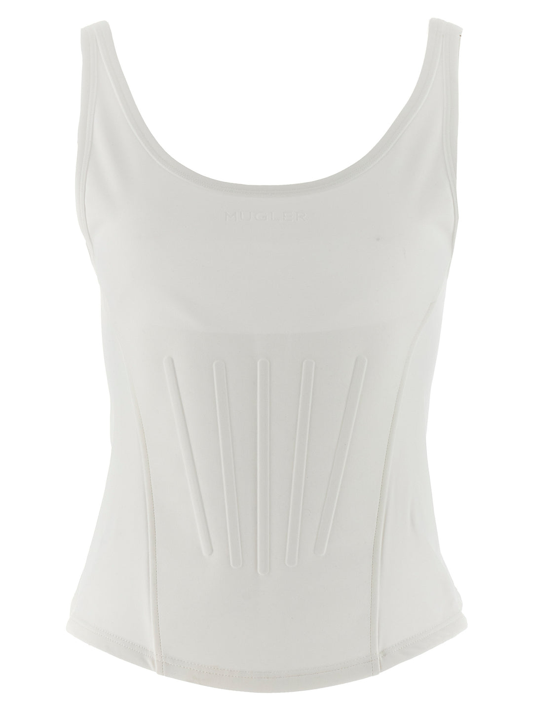 Mugler Corseted Top - Bianco | 90cd3a098956961e3db857070cdd551651035394
