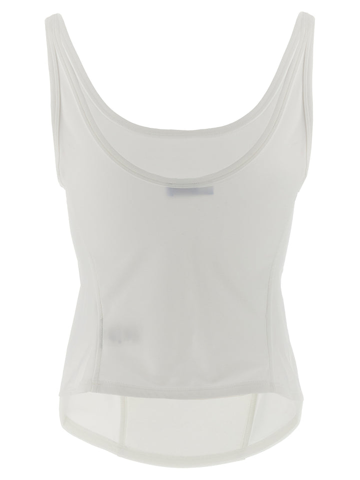 Mugler Corseted Top - Bianco | 23eb62b05c7a8817c685fa360cf1ed4746ab91f2