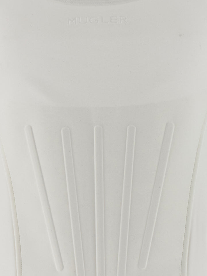 Mugler Corseted Top - Bianco | 1f8b794e7aa870cea0ebfaf0e161a35bf7face05
