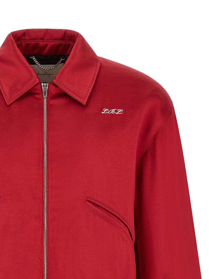 Second/Layer Aces Satin Club Puffer Jackets - Rosso | 651ac5ca3bd45b24d683f79f5393d6822f6b7433
