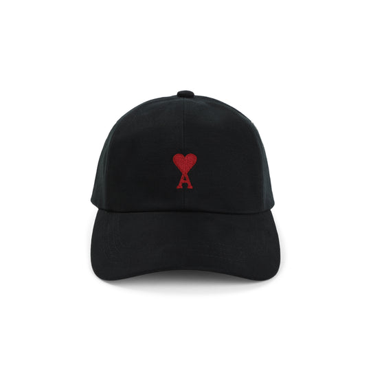 Black Red Adc Embroidery Cotton Hat