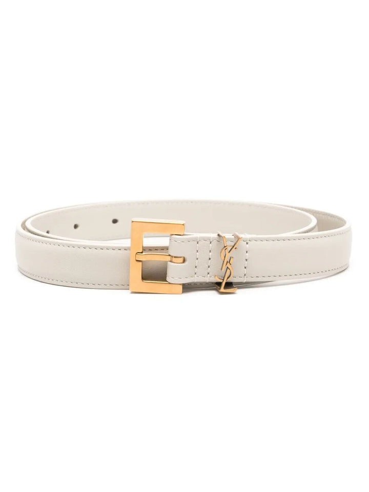 Saint Laurent Paris Cinture - Bianco | 4ea1cdf3064cccebbca4711bc69a6ca3437d601a