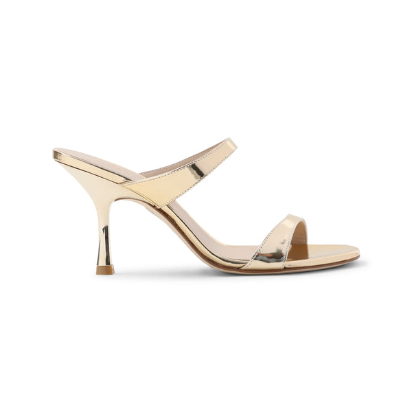 Platinum Leather Nudist Slide 85 Sandals