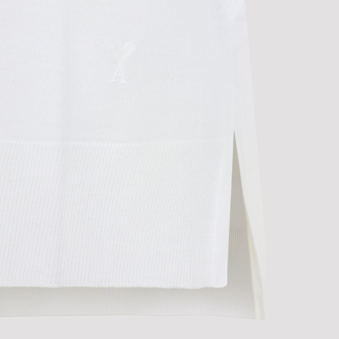 Ami Paris Polo - Bianco | 571104c7ec50e7ae4d6473b41f5b954466361ddc