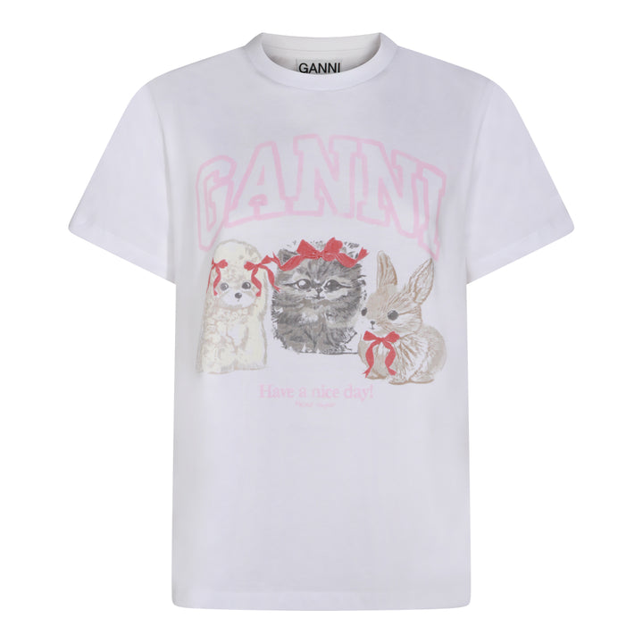 Ganni T-shirts and Polos - Light and natural | ae15a29089efd5fb23d120e1e0f0be1ec7d26729