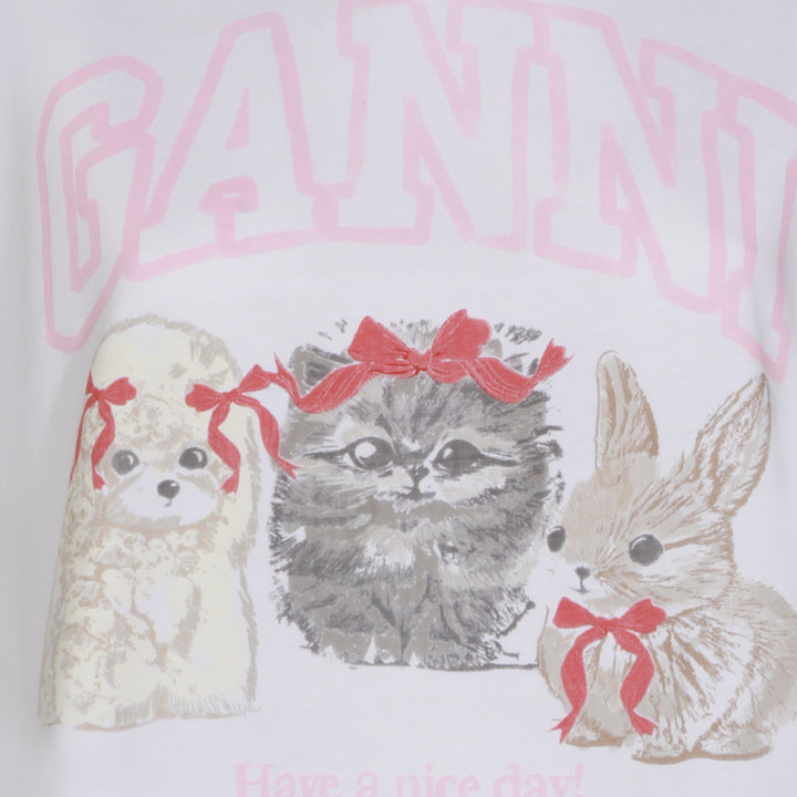 Ganni T-shirts and Polos - Light and natural | 60c649749f07ad51a3538787f7a3e8251ef138b4