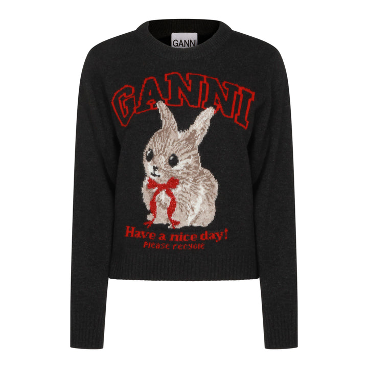 Ganni Sweaters - PHANTOM | 53196733c601c1e78557eb0e14609f293d9f00b1