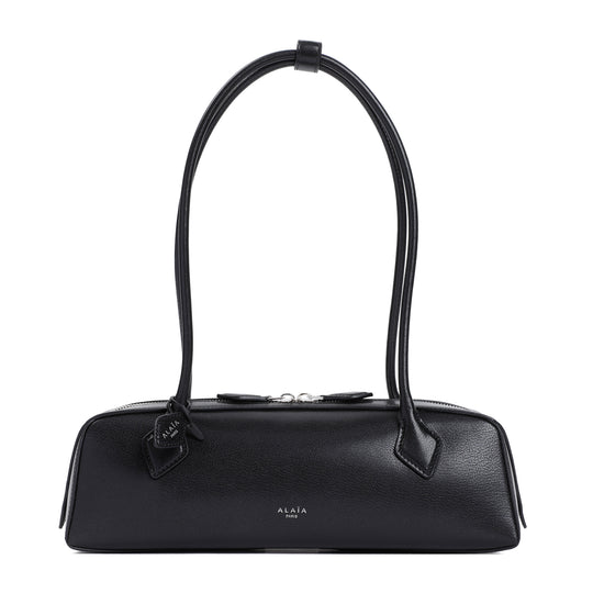 Black Le Teckel Goat Leather Shoulder Bag