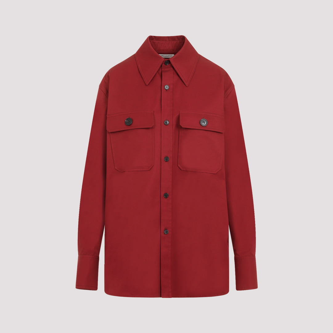 Saint Laurent Shirts - Rosso | 4bae6938ab41639ffbebb320c8403a86eba7deab