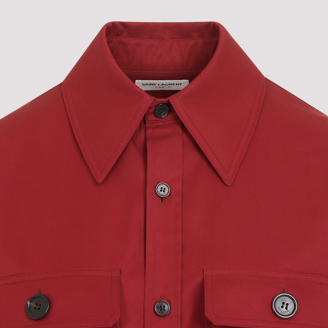 Saint Laurent Shirts - Rosso | bd534d422b7e6058e7096f08c1d63edb0958fcc4