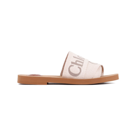 Blushy Beige Woody Flat Mules