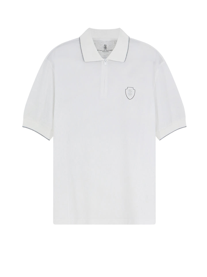 Brunello Cucinelli T-shirts and Polos - BIANCOACCIAIO | 3530ea3e6c75a8f7787e966d221ead29ed66f866