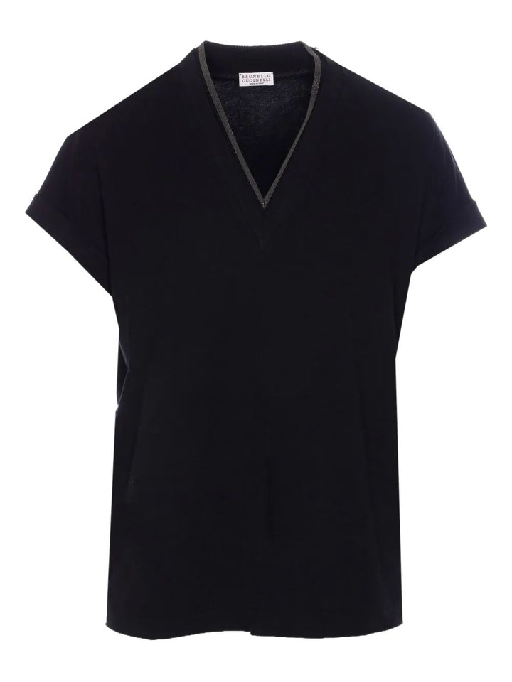 Brunello Cucinelli T-shirts - Nero | e9a1e03082682950c2a19a4420170d98a2183414