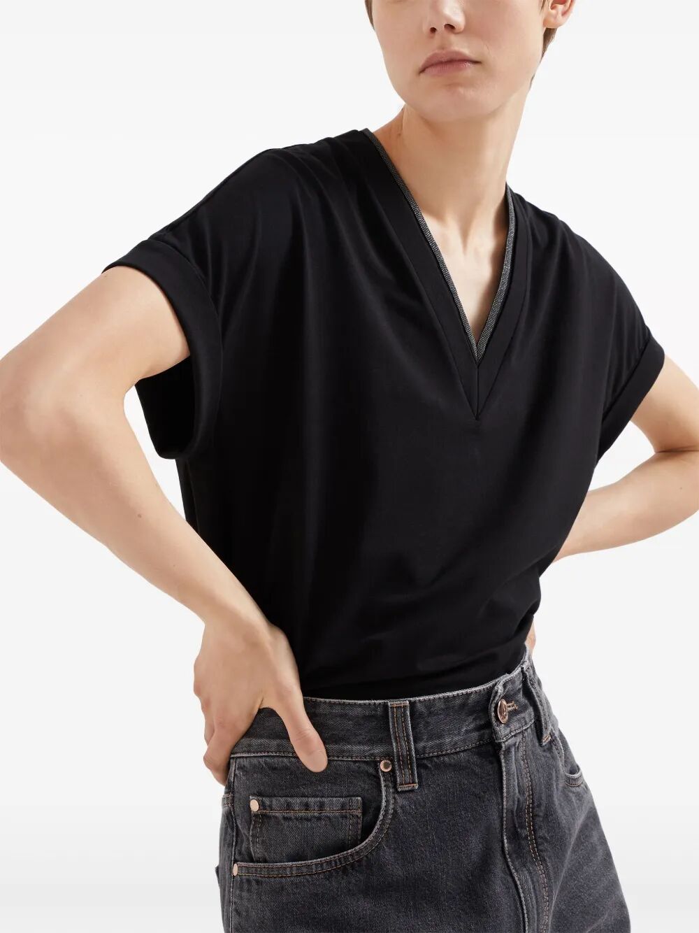 Brunello Cucinelli T-shirts - Nero | ddfb24e1492dc59929670a15dd85962d8911c911