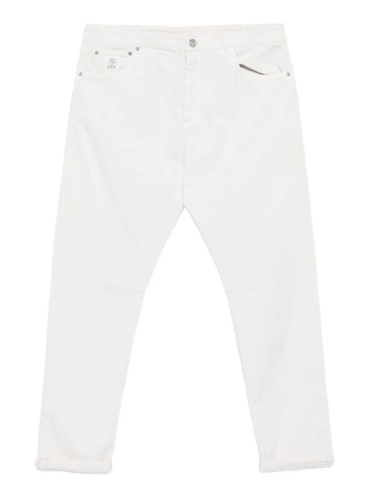 Brunello Cucinelli Straight leg - Bianco | 214deaeba9d1c4f6c80ff95a93c1c41d1328abdb