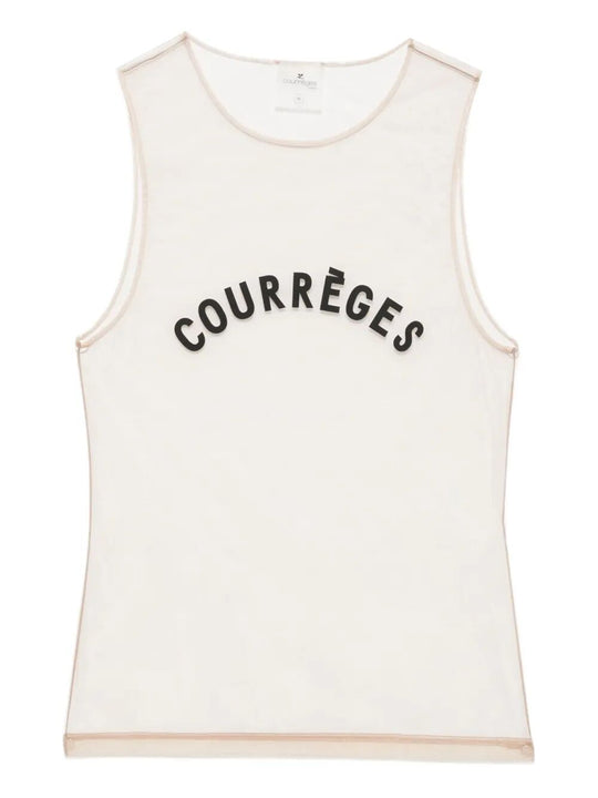 Top In Tulle Illusion Courreges