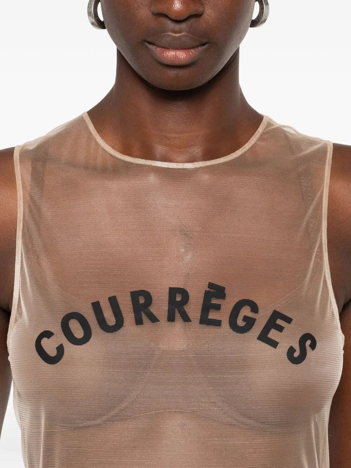 Courreges Top - Nude & Neutrals | 36fc5c5286be3c51a5ac2614c91fc1aa43a78f1f