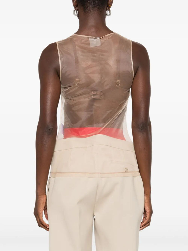 Courreges Top - Nude & Neutrals | 29396e257b1bdeb1b6860ce7acfc0172d756bbec