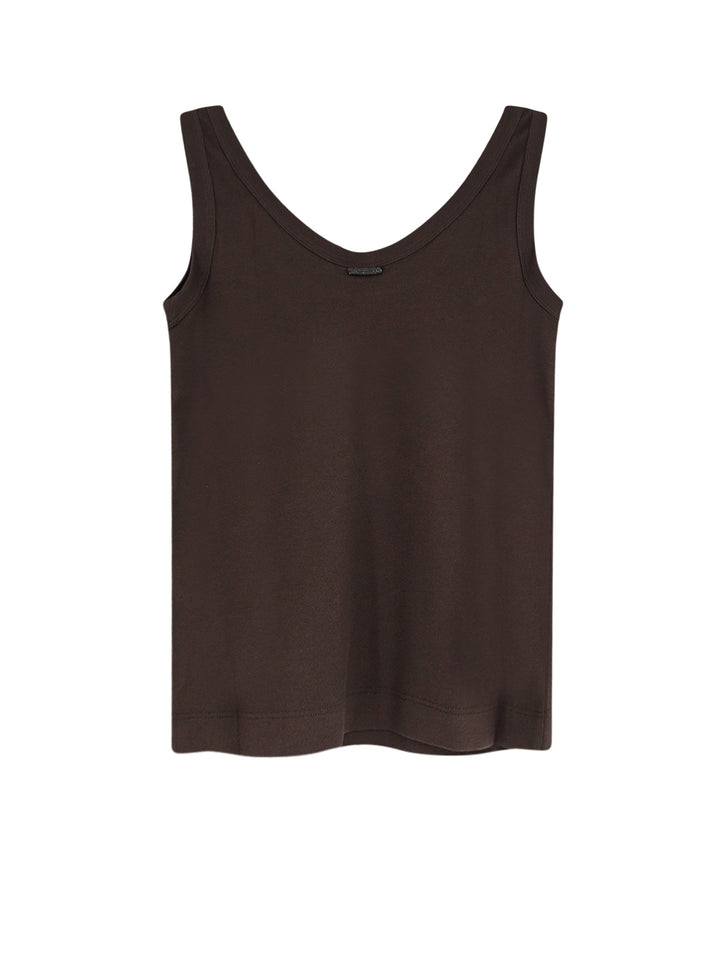 Brunello Cucinelli T-shirts and Polos - Darkbrown | 7c7791fc11dd76cd101a1a641e6a4ed01b4af604