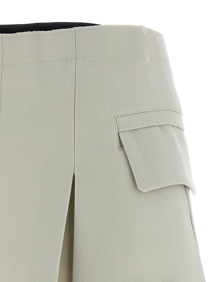 Sacai Melton Bermuda e Short - Grigio | cf4bcbf09d30b2bdc0d2d9a41898c25dfdb38cee