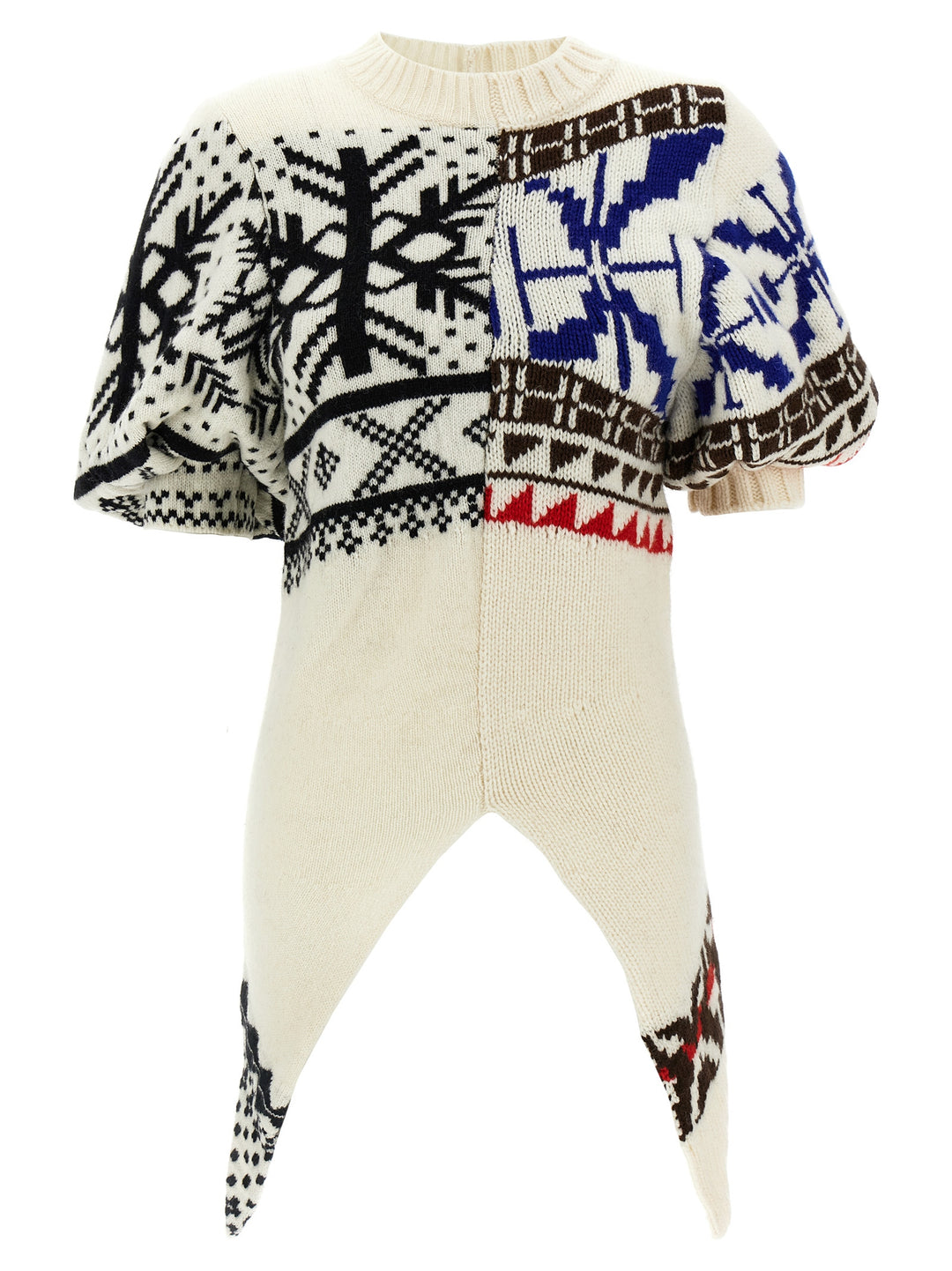 Sacai Jacquard Sweater Maglioni - Multicolor | 61c86e6d5d85db9b65b1918be596f5bf4c2cc0a5