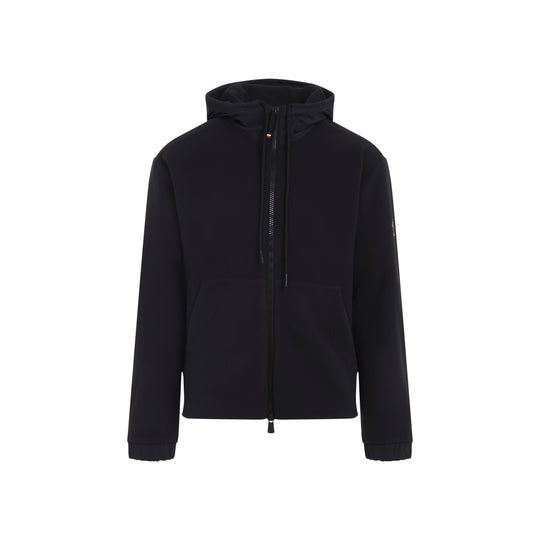 Black Zip Up Polyester Jacket