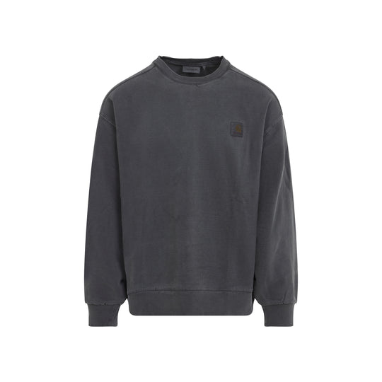 Black Vista Cotton Sweatshirt