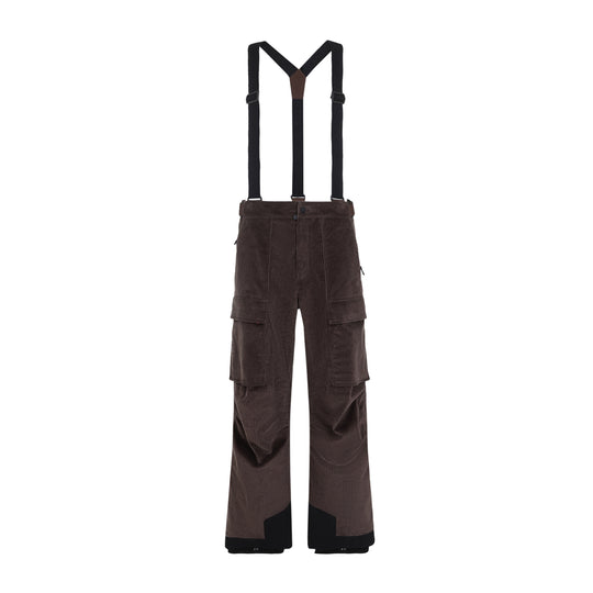 Brown Ski Track Cotton Pants