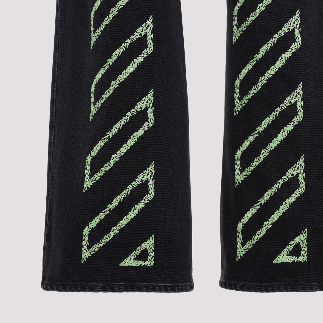 Off White Jeans - Nero | 5e392223d8ad09d8f3d61d00422bbc1a0fa768cd