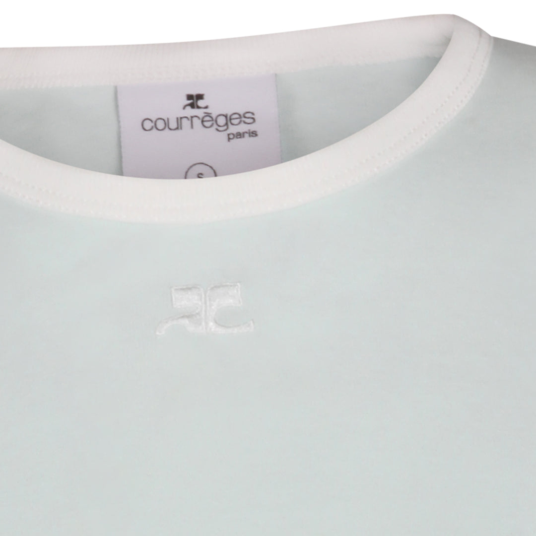 Courreges T-shirts and Polos - LIGHT MINT/HERITAGE WHITE | 23699b2f8edcab0e39c80f0d2fb9a01d890b12c0