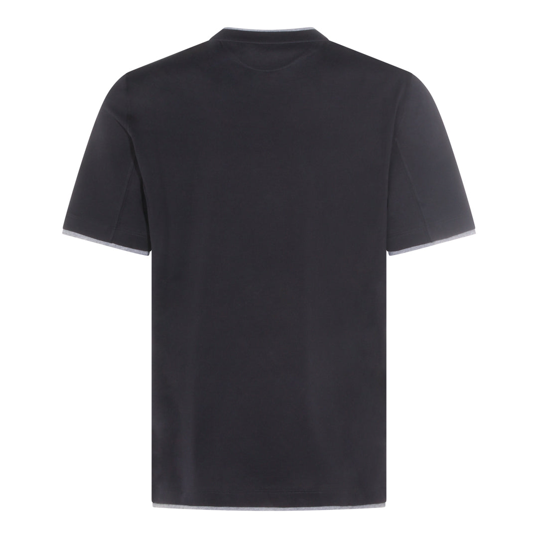 Brunello Cucinelli T-shirts and Polos - Blue and green | 865e6eac946f0e255fa28c4e0328997b942b487e