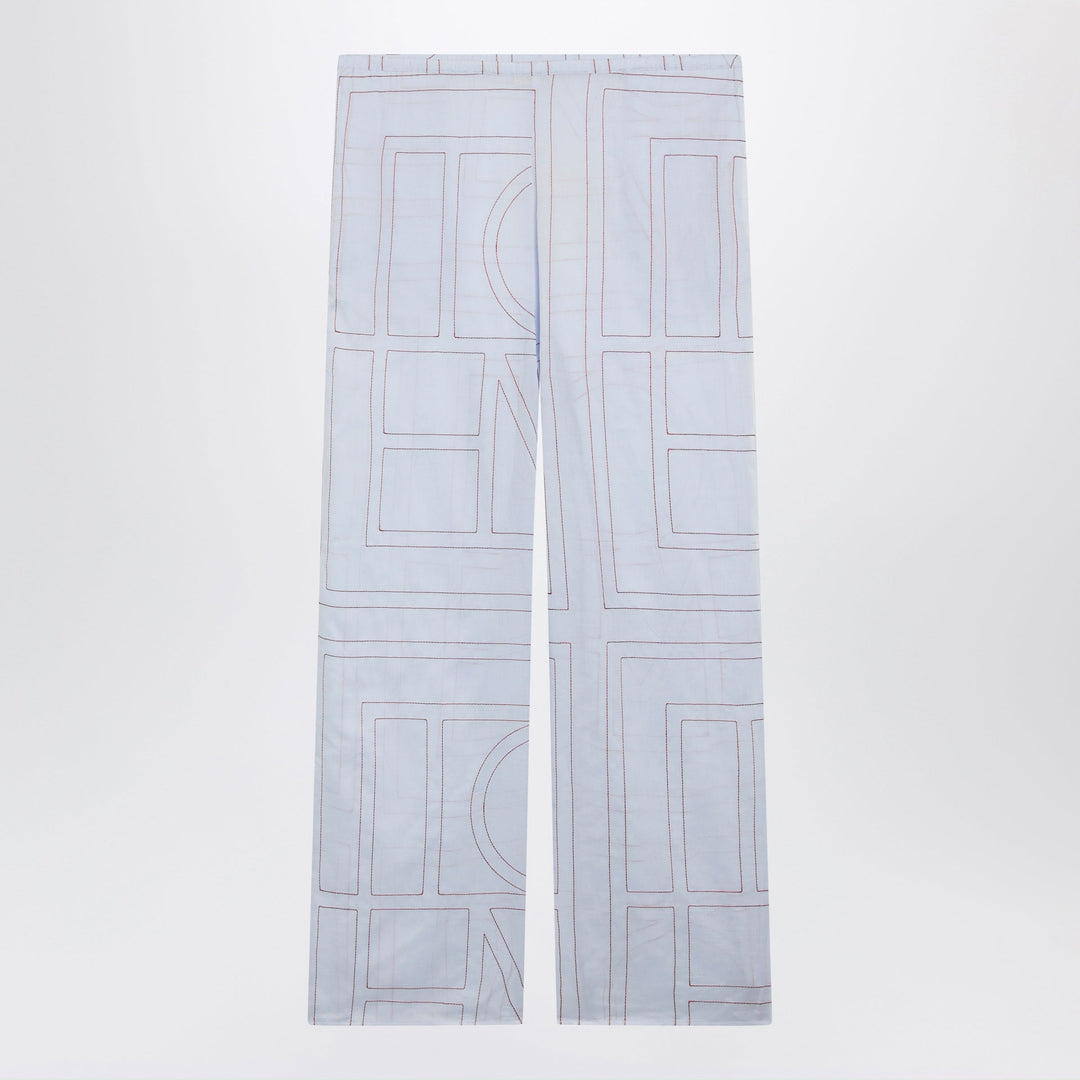 Toteme Pantaloni - Celeste | 50f4852bd6be7f85af621068bb3eee2d7f42c76b