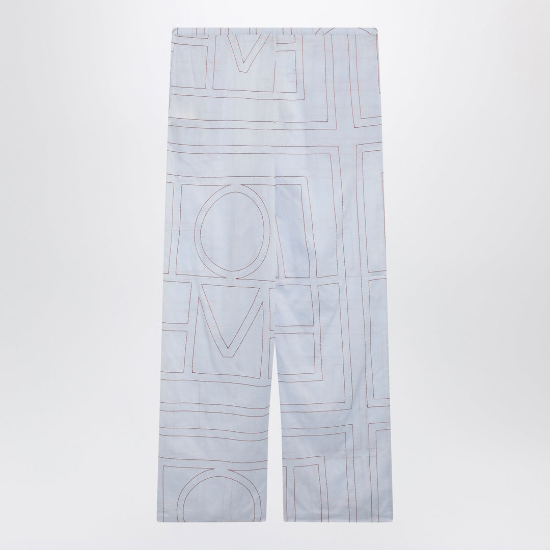Toteme Pantaloni - Celeste | 08e8166d03d70f056e6400482cb6700fe9d0983e
