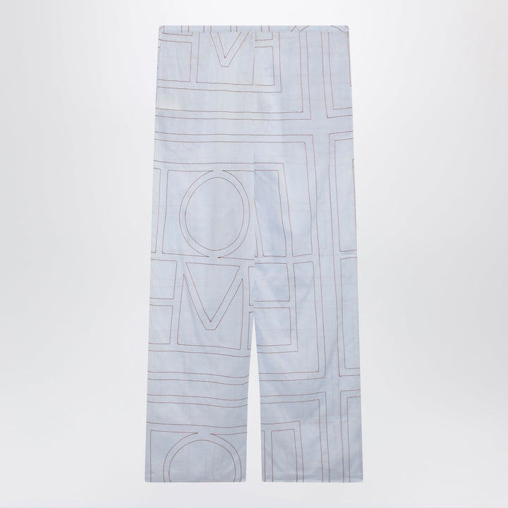 Toteme Pantaloni - Celeste | 08e8166d03d70f056e6400482cb6700fe9d0983e