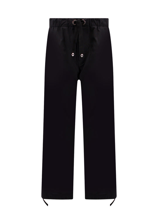 Cotton Trouser With Back Embroidered Logo