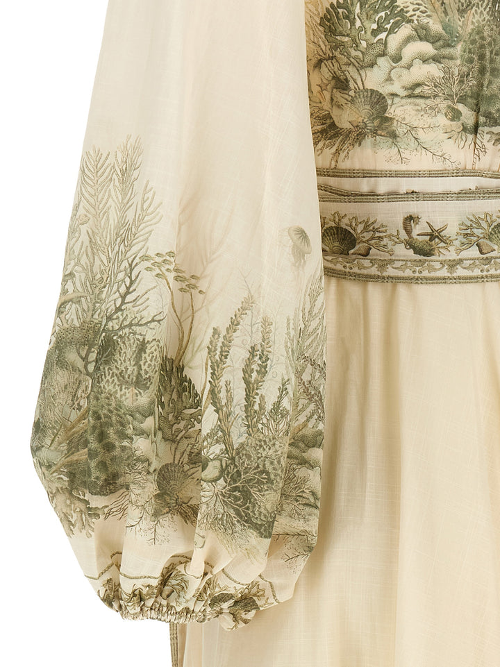 Zimmermann Wanderlust Wrap Midi Abiti - Verde | 17f353c7fa137de710d5624499fc728502fba740