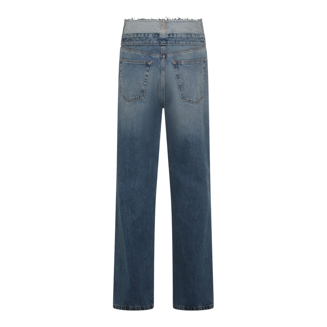 Mm6 Maison Margiela Jeans - Blue and green | 8e86b1d2ea1c0f8572af2e66f5626c767a0144a1