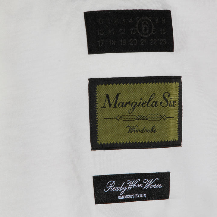Mm6 Maison Margiela T-shirts and Polos - WHITE | ff5d0090e9834f9e4868ca47230179135eb7824c
