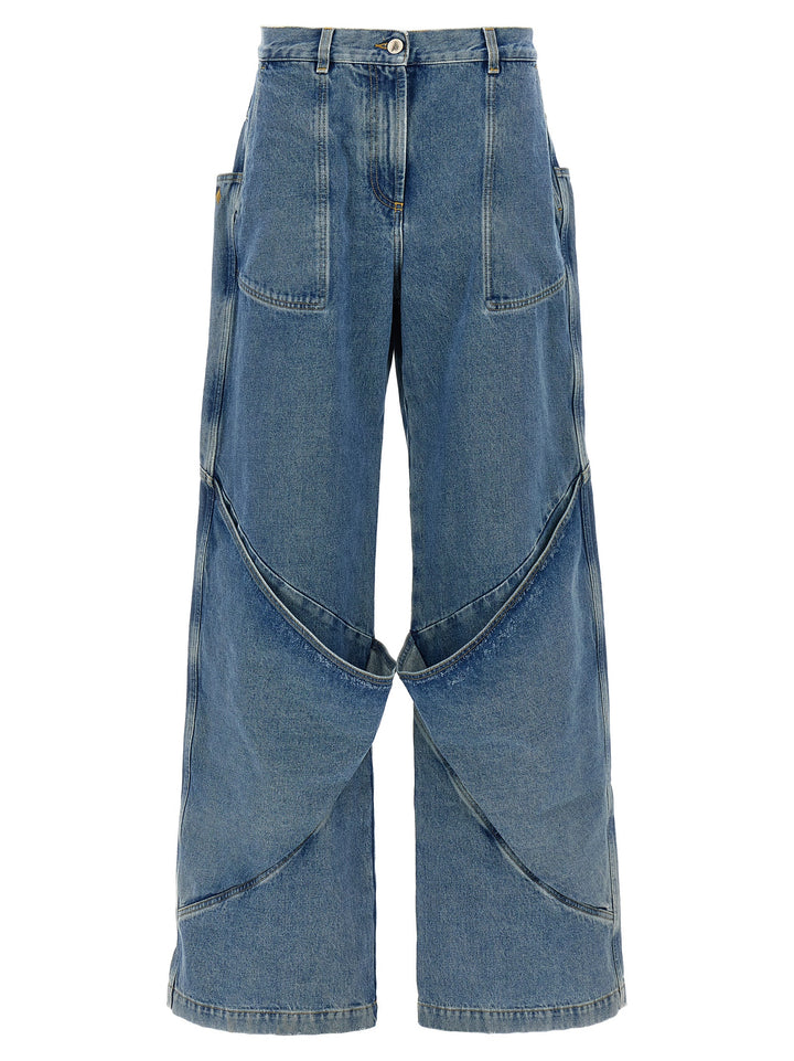 The Attico Maxi Pocket Jeans - Blu | 06e6cc4d713163d01cef43adc379e66ecfbc854d