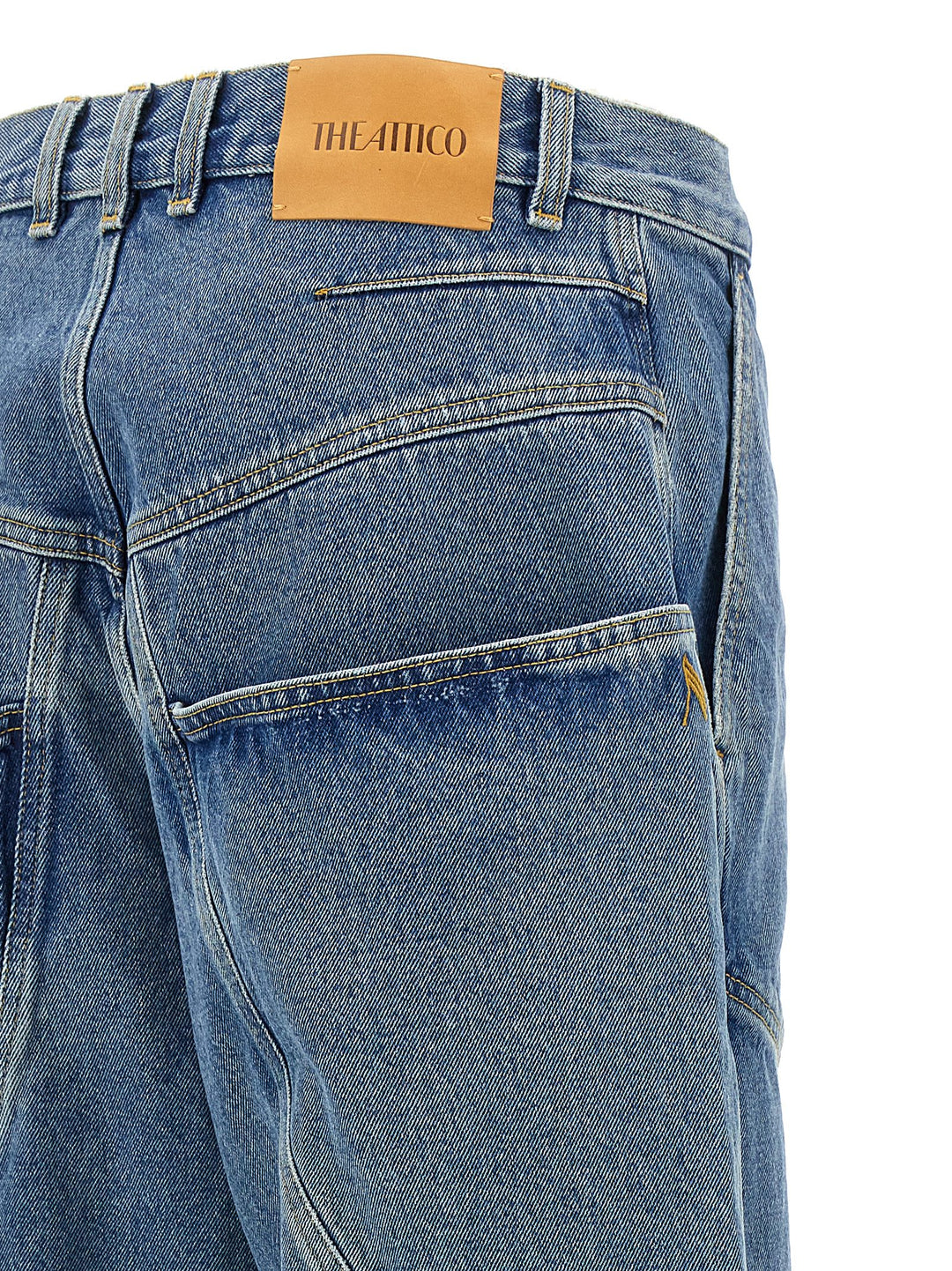The Attico Maxi Pocket Jeans - Blu | 556ef9c3db4303d7fda46309d5e7a796c29adf34