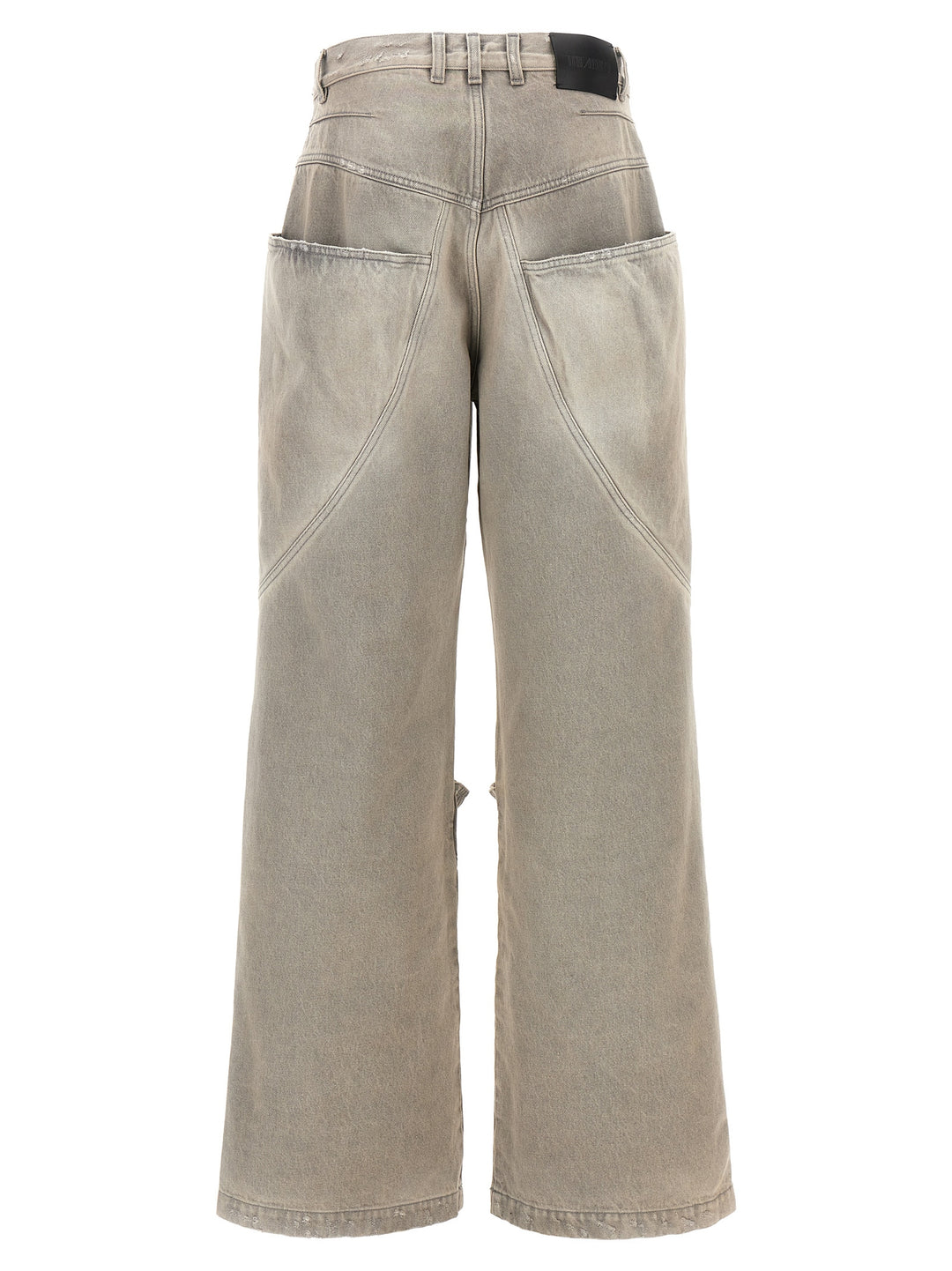 The Attico Used Effect Jeans - Grigio | 9f49c0705eb6195e6ec9c32be2d586546a81904e
