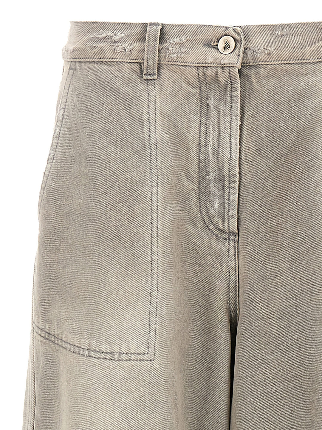The Attico Used Effect Jeans - Grigio | 02a738d618bad0936af4ad9052888701a3d35e1f